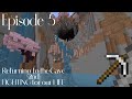 minecraft monday: episode 5 | returning to the MASSIVE CAVE and FIGHTING for our LIFE