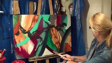 Abstract Art Deomonstration part 2 of 5  (Time Lapse)