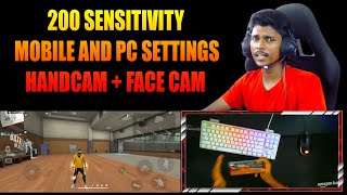 Free Fire 200 Sensitivity Mobile And Pc Srm Gaming Settings?