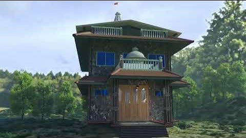 Temple 3D animation in blender | modeling and environment designing 