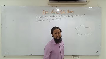 XII PHYSICS: DERIVATION :ROTATIONAL KINETIC ENERGY: CH. 01