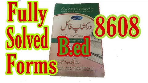 Aiou B.ed 8608 Solved workshop File Portfolio/Solved Portfolio Manual Teaching Practice 2/Assignment