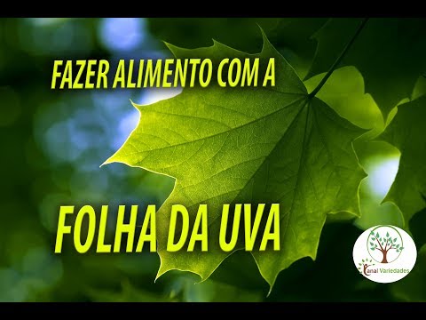 Vídeo: Como Preparar Folhas De Uva