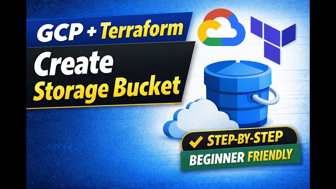 GCP with Terraform | Create Cloud Storage Bucket Step-by-Step Tutorial ...