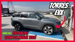Ssangyong Kgm Torres Evx 130Km Sabi̇t Hiz Uzun Yol Menzi̇l Testi̇. Yüksek Hizda Kaç Km Menzi̇l Kaldi?