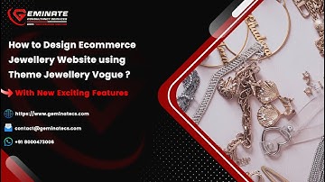 How to Design Ecommerce Jewellery Website using Theme Jewellery Vogue ? [1.1]
