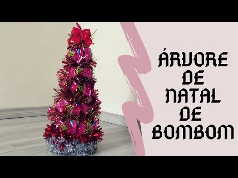 Árvore de natal feita com bombom - YouTube