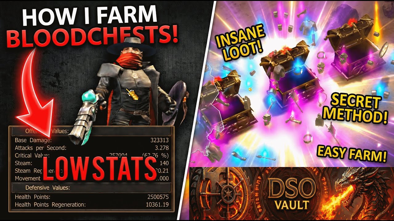 DSO Secret: How I Farm Bloodchests with TERRIBLE Stats! (Easy Method)