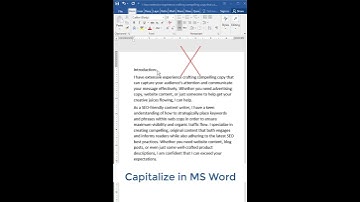 Capitalize Words in Microsoft Word | Jan Composing Centre