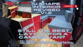 Still the best interior for a small campervan!? We’ve made a V1.2 U-Shape, Ideal for VW Transporter