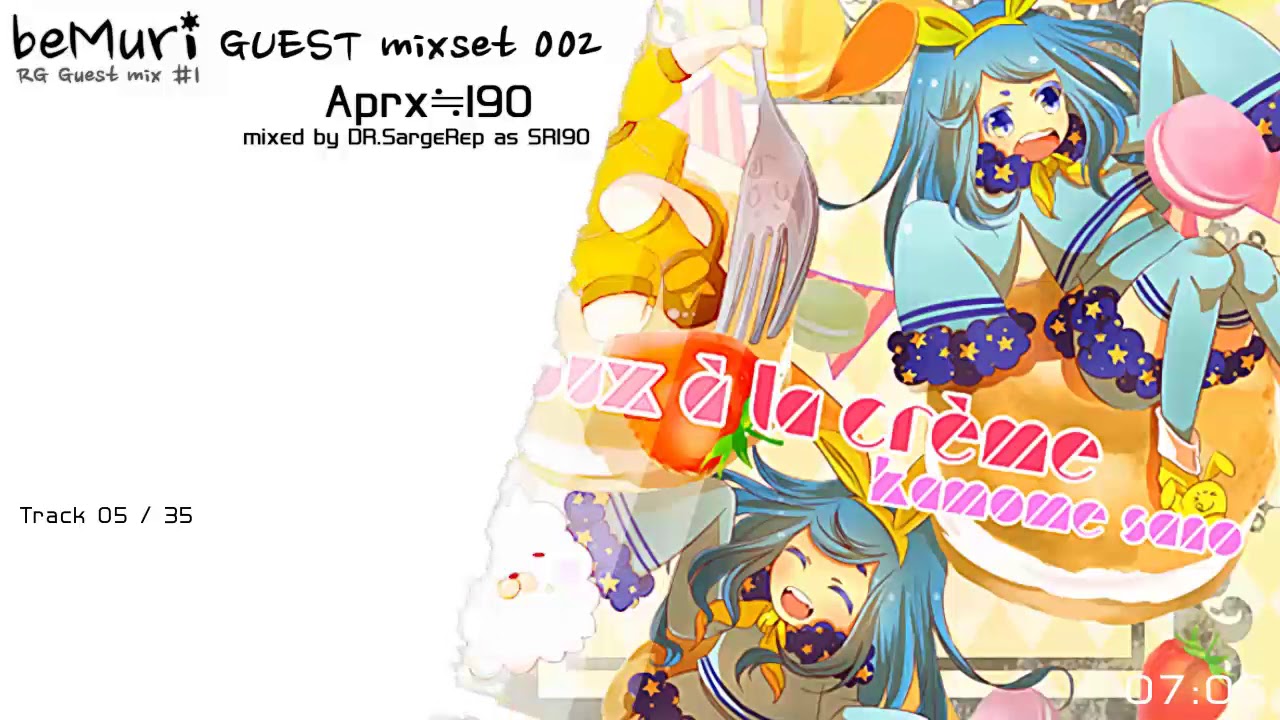 Aprx≒190 (BPM 190 +-3 Rhythm game music mixset, Mixed by SR190) [bemuri GUEST mixset 002]