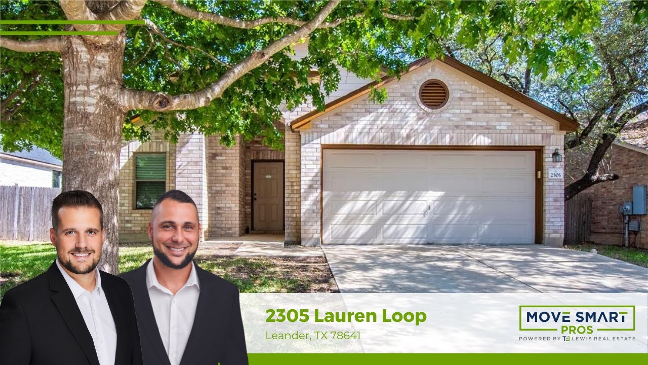 2305 Lauren Loop Leander TX Homes for sale in Westwood YouTube