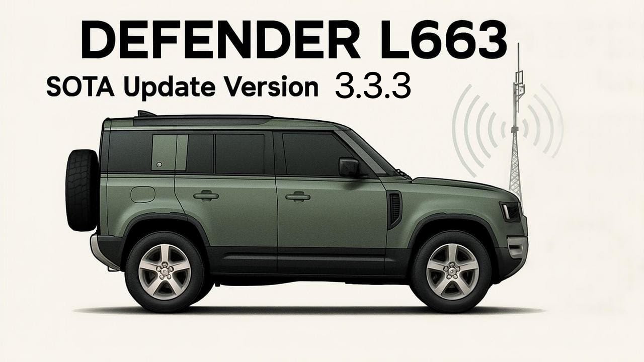 New Land Rover Defender L663 SOTA Software Update V3.3.3 Pivi Pro - YouTube