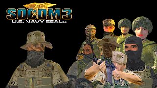 SOCOM 3 but killing team mates with unused music and voice lines