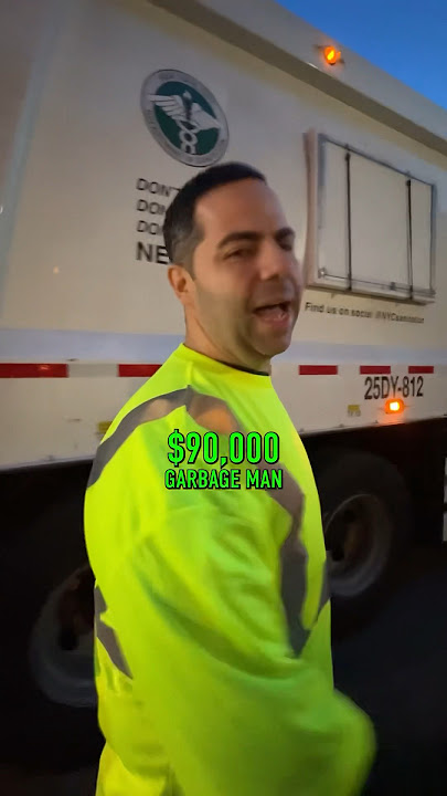 Working As A GARBAGE MAN For A Day #shorts #nyc