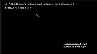 #31  Engineering Maths GATE Previous Paper Matrices