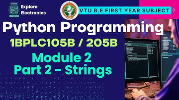 Module 2 Deel 2 Strings in Python 🎓 VTU 1e semester Python-programmering