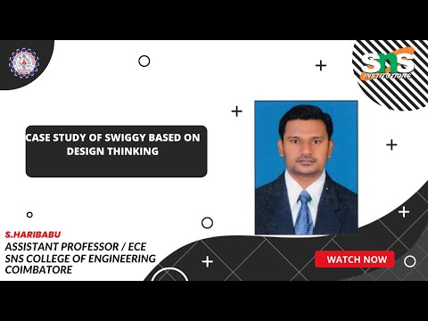 DT based case study Swiggy | Design Thinking | SNS Institutions