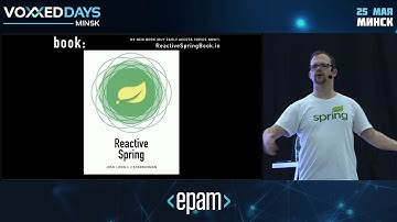 Reactive Spring.  Josh Long, Pivotal