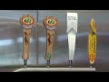 Five Guys draft beer dispenses from the bottom