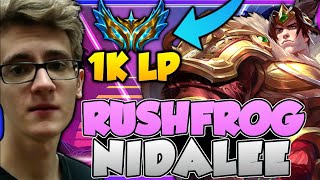 Garen vs CHALLENGER Nidalee Top Lane (feat. RushFrog) | riste | League of Legends