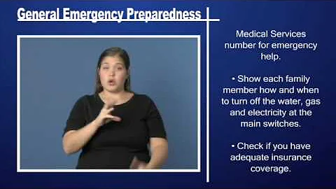 General Emergency Preparedness Pt 1
