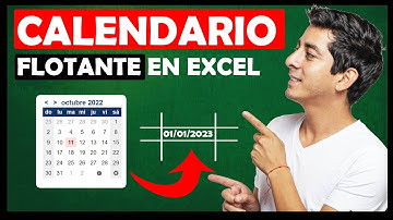 📆Insertar CALENDARIO FLOTANTE para seleccionar fechas en Excel
