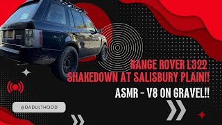 L322 Range Rover Shakedown at Salisbury Plain (ASMR V8 on Gravel).