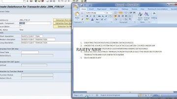 1  Creating Datsource in the SAP ECC Source system