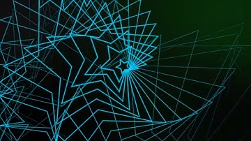 Star Looping Geometric Shape Animation - Free Stock Video Footage HD