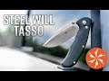 New steel will tasso folding edc knife featuring the antlock available at knifecentercom