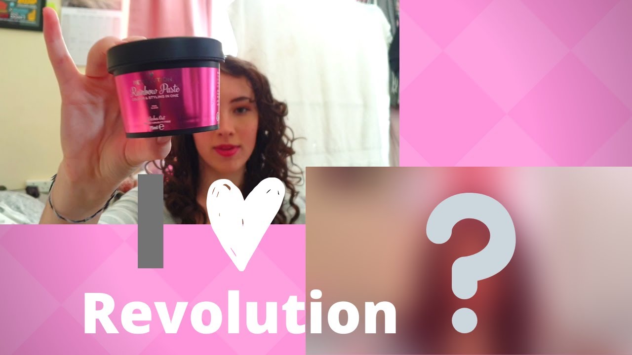 I tried I ❤ Revolution Rainbow Paste on CURLY HAIR