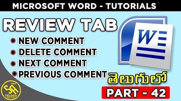 MS Word Tutorials in Telugu Part 42 || Review Tab || SA Freshers Adda