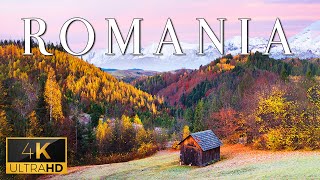 FLYING OVER ROMANIA (4K UHD) - Relaxing Music With Stunning Beautiful Nature (4K Video Ultra HD)