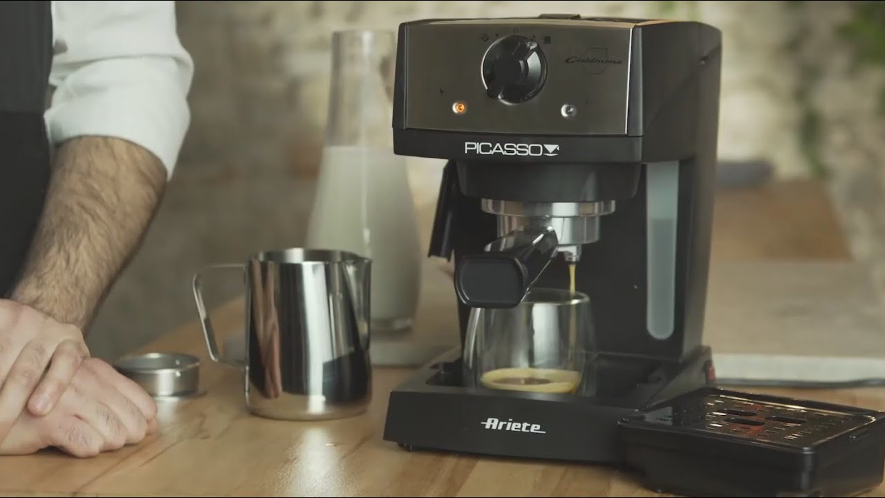 Ariete Picasso Espresso Machine Black by JB Saeed Studio - YouTube