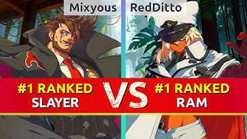 GGST ▰ Mixyous (#1 Ranked Slayer) vs RedDitto (#1 Ranked Ramlethal). High Level Gameplay