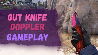 нож с лезвием-крюком волны геймплей | gut knife doppler gameplay