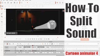 Cartoon animator 4 split sound and add multi-sound