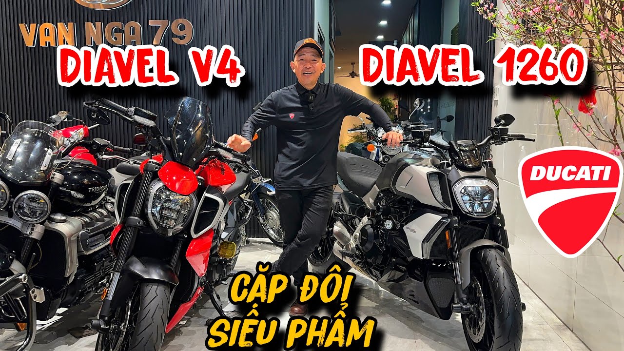 CẶP ĐÔI DUCATI DIAVEL 1260/V4 VÔ CÙNG LƯỚT KENG NHẬP ĐỘI VÀ TỔNG XE CÓ SẴN TẠI CỬA HÀNG MỜI ANH 😎🏍️