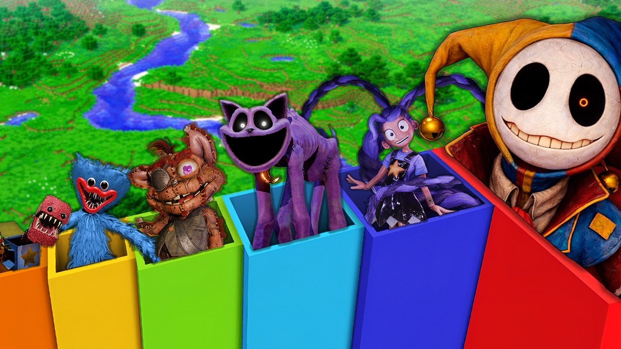 SURVIVAL in Poppy Playtime Chapter 5 TALLEST PITS | Huggy Wuggy | Catnap | Prototype in Minecraft