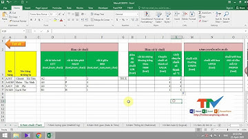 Hướng dẫn sử dụng một số hàm xử lý chuỗi trong excel