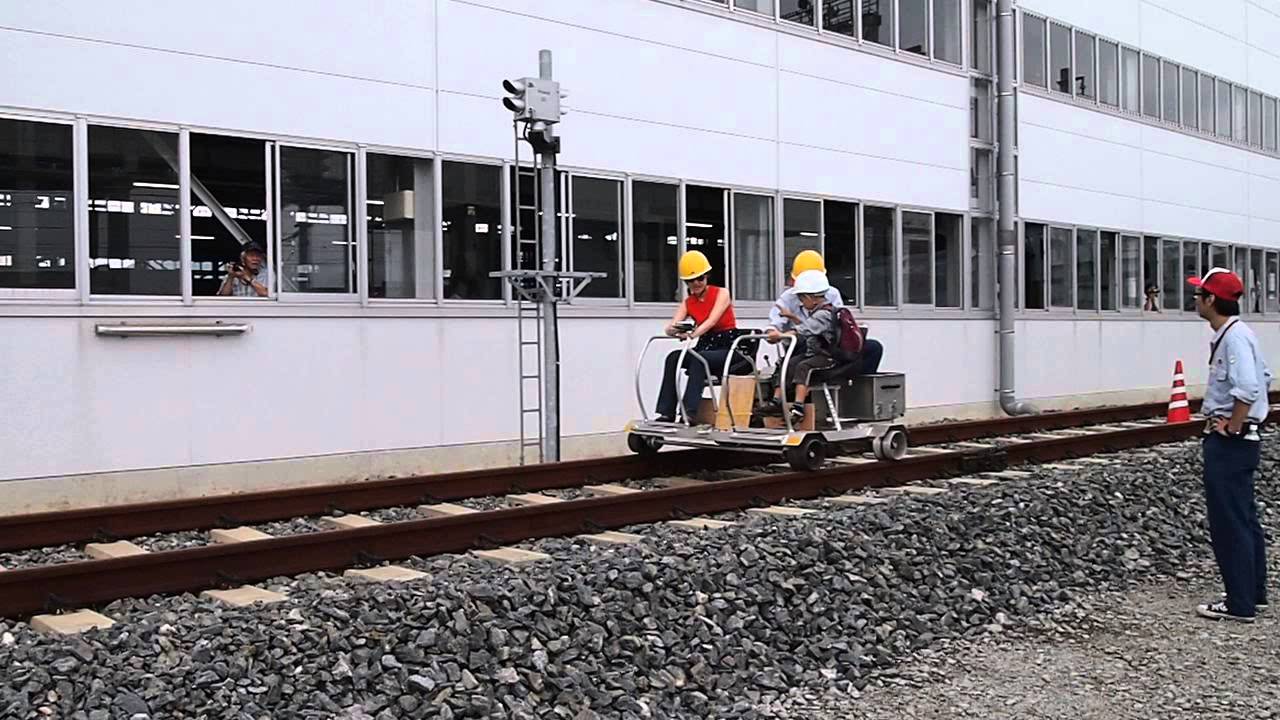 新幹線フェスタ2013in熊本 軌道自転車体験乗車@JR九州新幹線熊本総合車両所