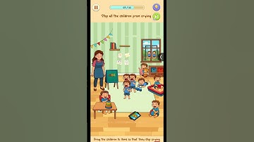😭 Can I Stop ALL the Kids from Crying?! | Frustrating Puzzle Game 🎮 #shorts