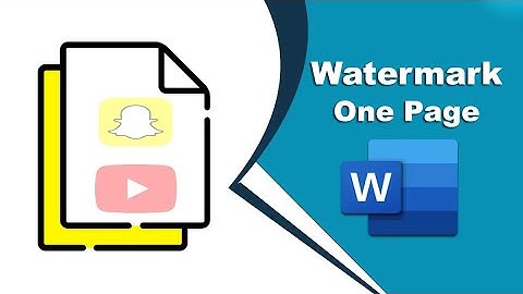 How to add more than one watermark in word