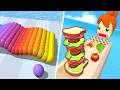Sandwich Runner VS Canvas Run - All Level Gameplay Android,iOS - NEW UPDATE N3