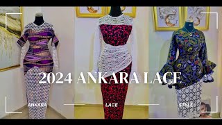 Look gorgeous 😍 latest Ankara lace style | 2024 Latest Ankara lace gown