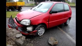 Car Crashes Into Wall In Aberdeen Street