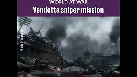 Call Of Duty World At War - Vendetta Sniper Mission