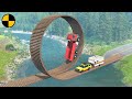 Cars vs Impossible Loop Bridge 😱 BeamNG.Drive