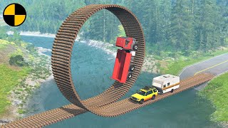 Cars vs Impossible Loop Bridge 😱 BeamNG.Drive